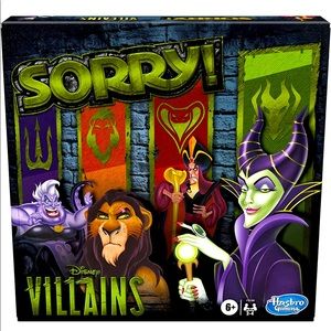 Hasbro Gaming Sorry! Board Game: Disney Villains Edition Kids Game, Family Games